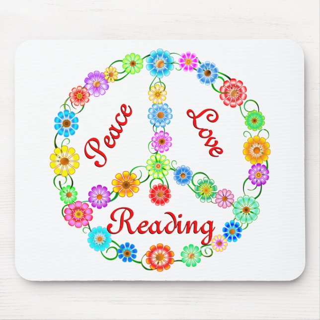 FriedensLiebe-Ablesen Mousepad (Vorne)