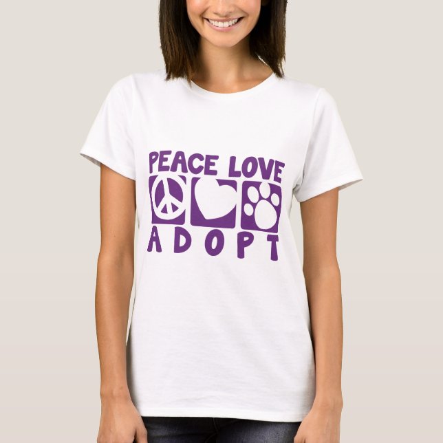 FriedensLiebe adoptieren T-Shirt (Vorderseite)