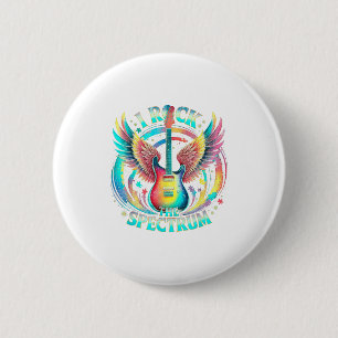Friedensliebe Autismus Welt-Tournee Rock The Spect Button