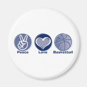 FriedensLiebe-Basketball Magnet