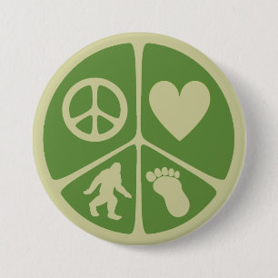 FriedensLiebe Bigfoot Button