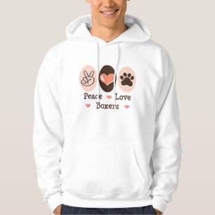 FriedensLiebe-Boxer-mit Kapuze Sweatshirt
