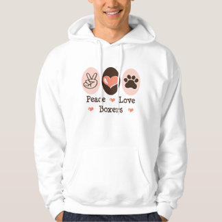 FriedensLiebe-Boxer-mit Kapuze Sweatshirt