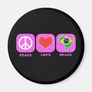 FriedensLiebe Brasilien Magnet