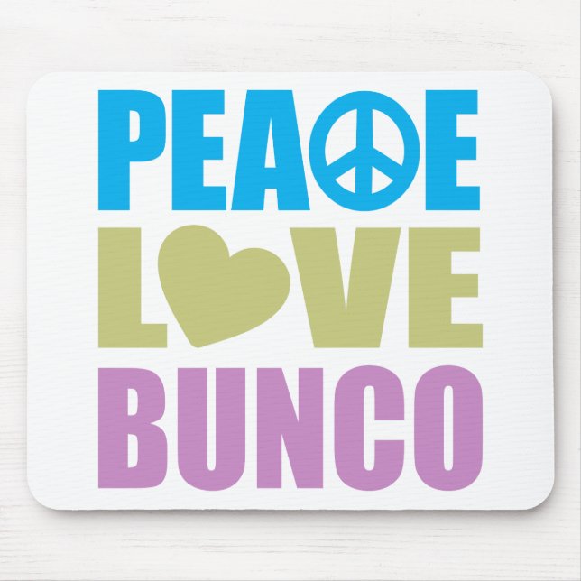 FriedensLiebe Bunco Mousepad (Vorne)