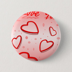 FriedensLiebe-Büro-Party dankt dem bunten Muster Button
