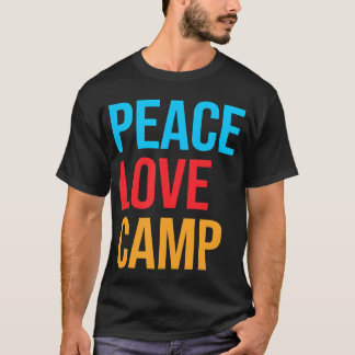 Friedensliebe Camping-Camperfreunde T-Shirt