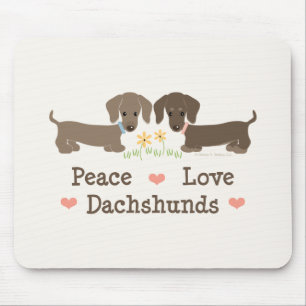 FriedensLiebe-Dackeln Mousepad