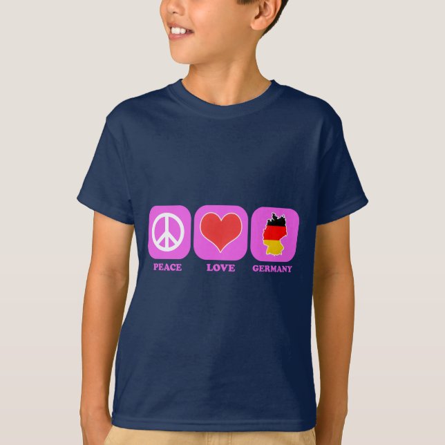 FriedensLiebe Deutschland T-Shirt (Vorderseite)