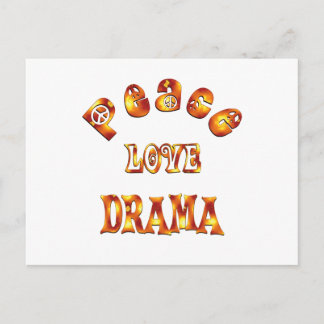 FRIEDENSLIEBE DRAMA POSTKARTE