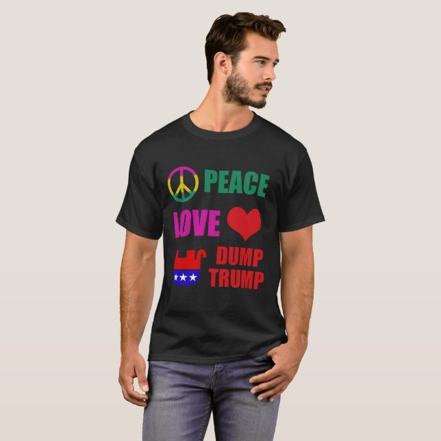 FriedensLiebe-Dumptrumpf T-Shirt (Vorne ganz)