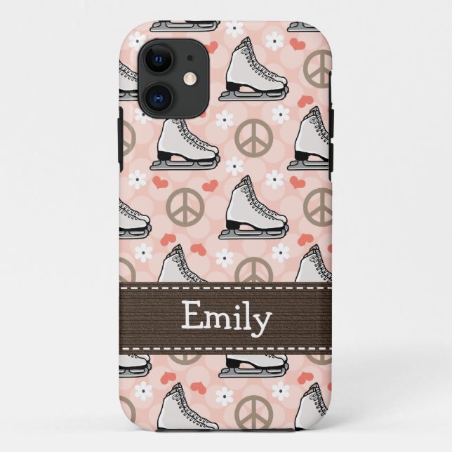 FriedensLiebe-Eis-Skaten Case-Mate iPhone Hülle (Rückseite)