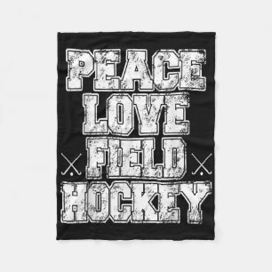 Friedensliebe Feldhockey Fleecedecke
