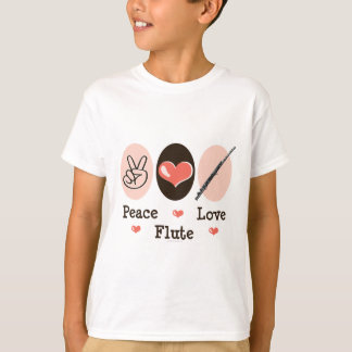 FriedensLiebe-Flöte scherzt T - Shirt