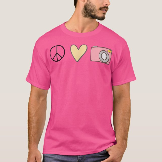 Friedensliebe Fotografie T-Shirt (Vorderseite)