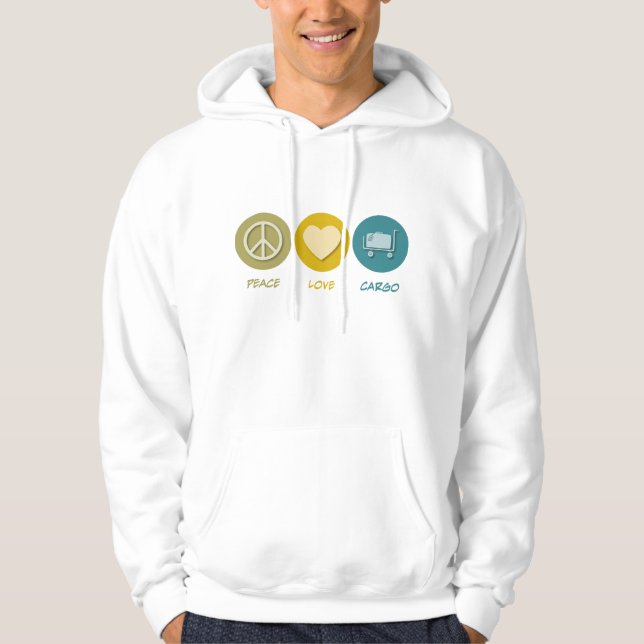 FriedensLiebe-Fracht Hoodie (Vorderseite)