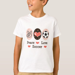 FriedensLiebe-Fußball-Kindersweatshirt T-Shirt