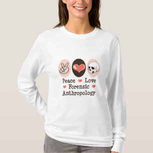 FriedensLiebe-gerichtliche Anthropologie-langes T-Shirt