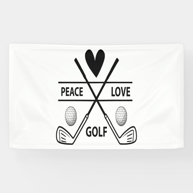 FRIEDENSLIEBE GOLF BANNER (Horizontal)