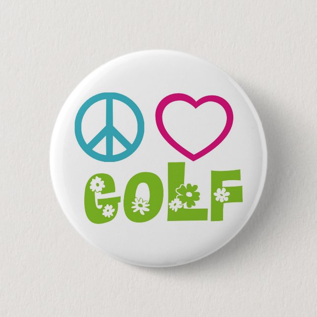 FriedensLiebe-Golf Button (Vorderseite)