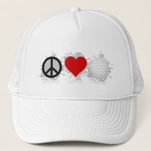 FriedensLiebe-Golf-Emblem Truckerkappe