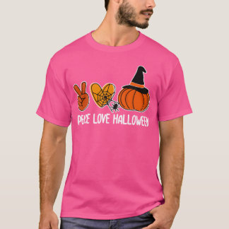 Friedensliebe Halloween Faules Halloween-Kostüm Co T-Shirt