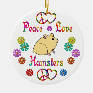 FRIEDENSLiebe-HAMSTER Keramikornament
