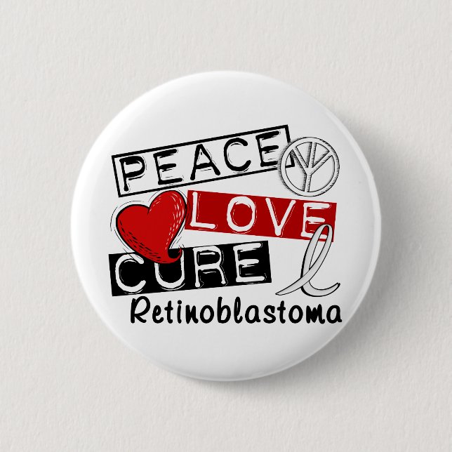 FriedensLiebe-Heilung Retinoblastoma Button (Vorderseite)