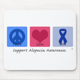 FriedensLiebe-Heilungs-Alopezie Mousepad
