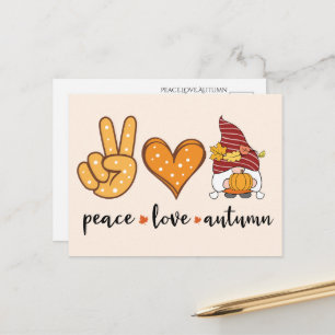 Friedensliebe Herbst Postkarte
