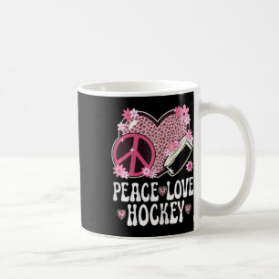 Friedensliebe-Hockeyliebhaber-Outfit Gepard-Druck Kaffeetasse