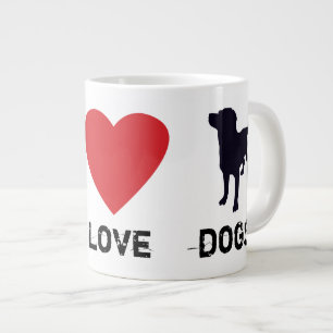 FriedensLiebe-Hunde Jumbo-Tasse