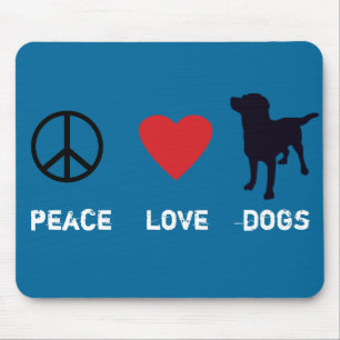 FriedensLiebe-Hunde Mousepad