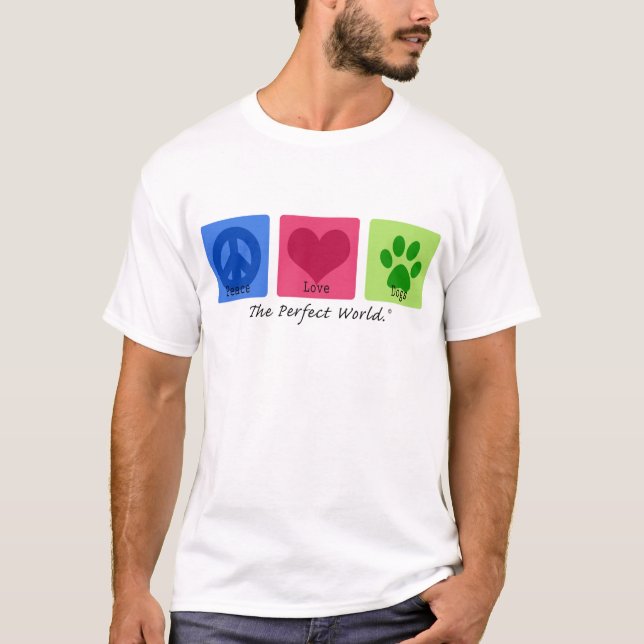 FriedensLiebe-Hunde T-Shirt (Vorderseite)
