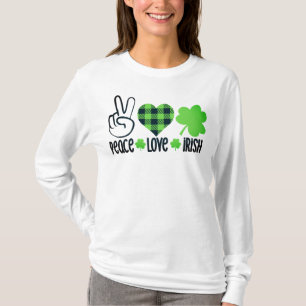 Friedensliebe Irischer St. Patrick's Day Design-66 T-Shirt