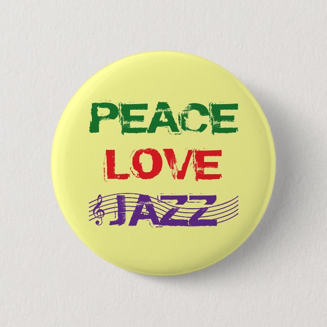 FRIEDENSLiebe-JAZZ Button (Vorderseite)