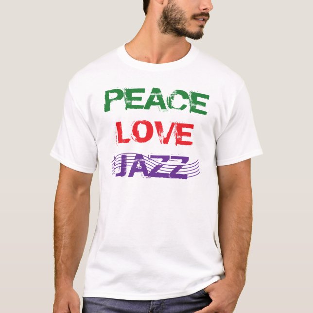 FRIEDENSLiebe-JAZZ T-Shirt (Vorderseite)