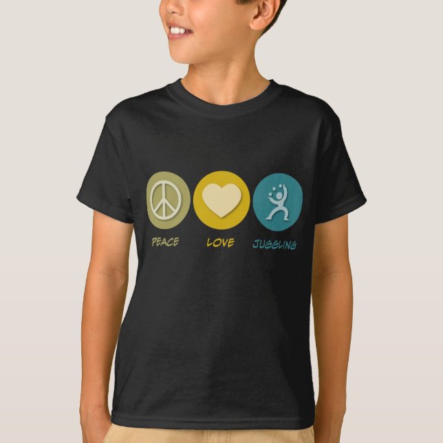 FriedensLiebe-Jonglieren T-Shirt (Vorderseite)