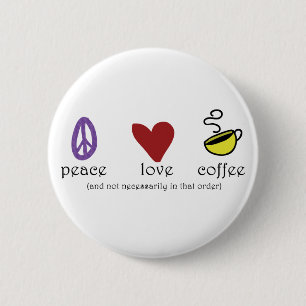 FriedensLiebe-Kaffee Button