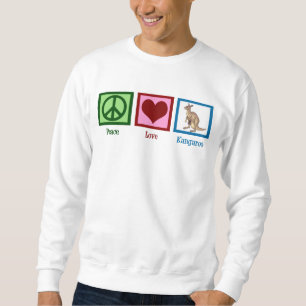 FriedensLiebe-Känguru Sweatshirt