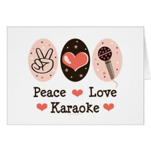 FriedensLiebe-Karaoke-leere Karte