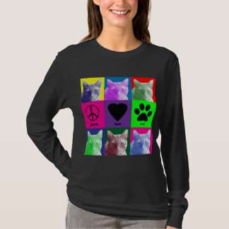 FriedensLiebe-Katze T-Shirt