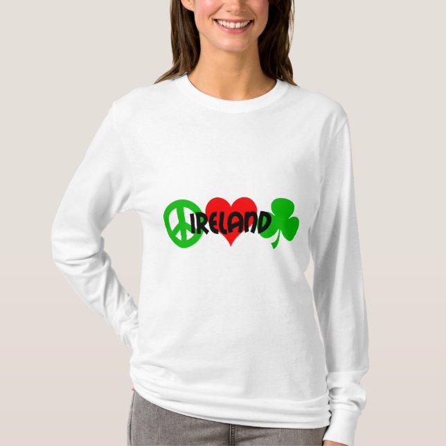 FriedensLiebe-Kleeblatt T-Shirt (Vorderseite)