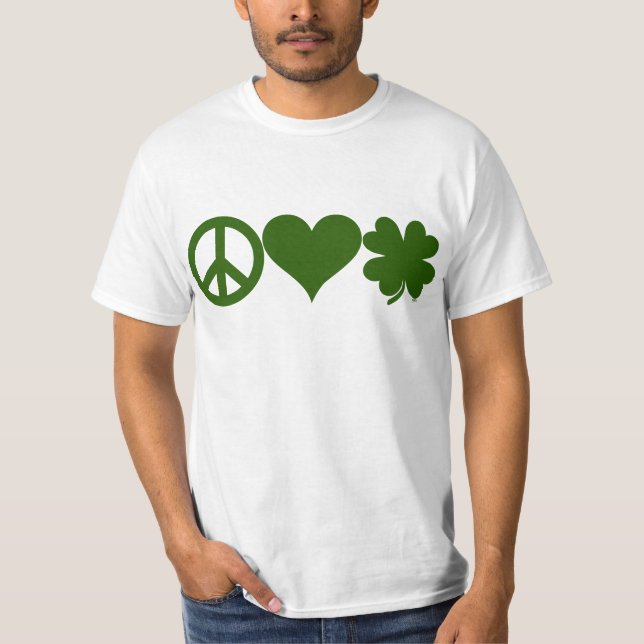 FriedensLiebe-Kleeblätter T-Shirt (Vorderseite)