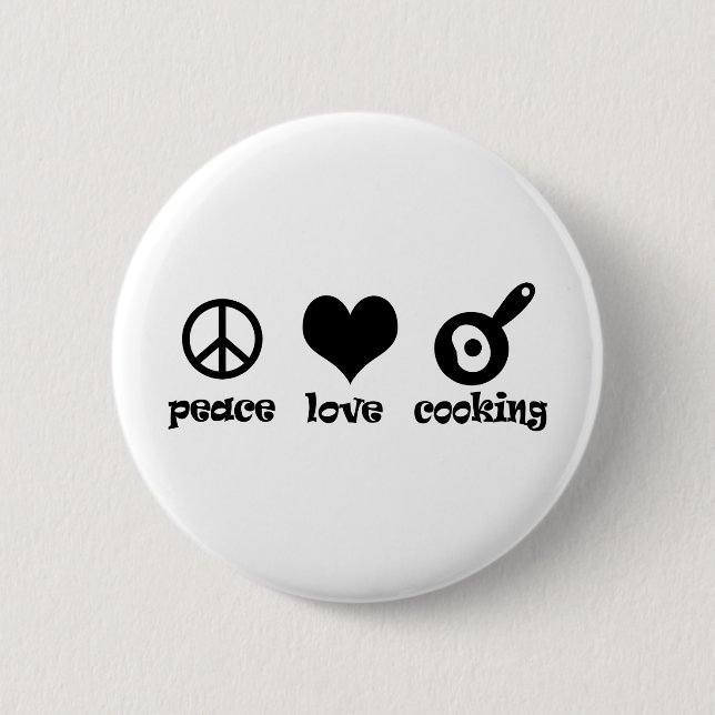 FriedensLiebe-Kochen! Button (Vorderseite)