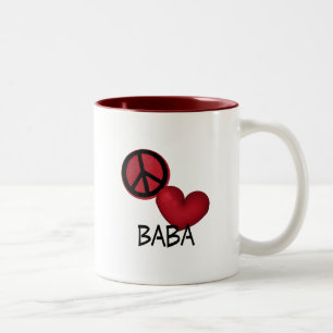 FriedensLiebe-Kuchen Zweifarbige Tasse
