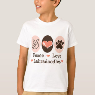 FriedensLiebe Labradoodles scherzt T-Shirt