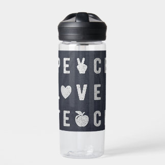 Friedensliebe-Lehr-Wasserflasche Lehrer-Geschenk-T Trinkflasche
