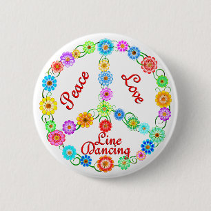 FriedensLiebe-Linie Tanzen Button