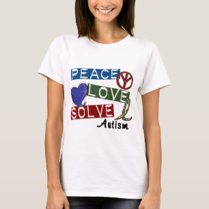 FRIEDENSLiebe LÖSEN AUTISMUS T-Shirt